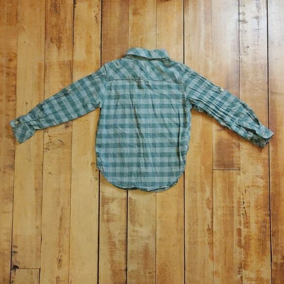 Me & Henry Shirt 2T 3T Button Down Green Plaid Cotton Easter Spring - Picture 5 of 5